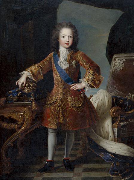 Circle of Pierre Gobert Portrait of King Louis XV Sweden oil painting art